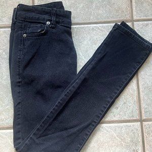 dELiA's Taylor Black Low Rise Regular Straight Leg Jeans - Size 3/4R - CB23021